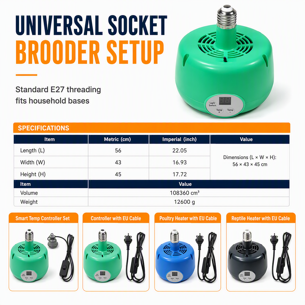⏳Limited-time 50% off⏰Intelligent Temperature Control Brooder Heater🐣🌡️