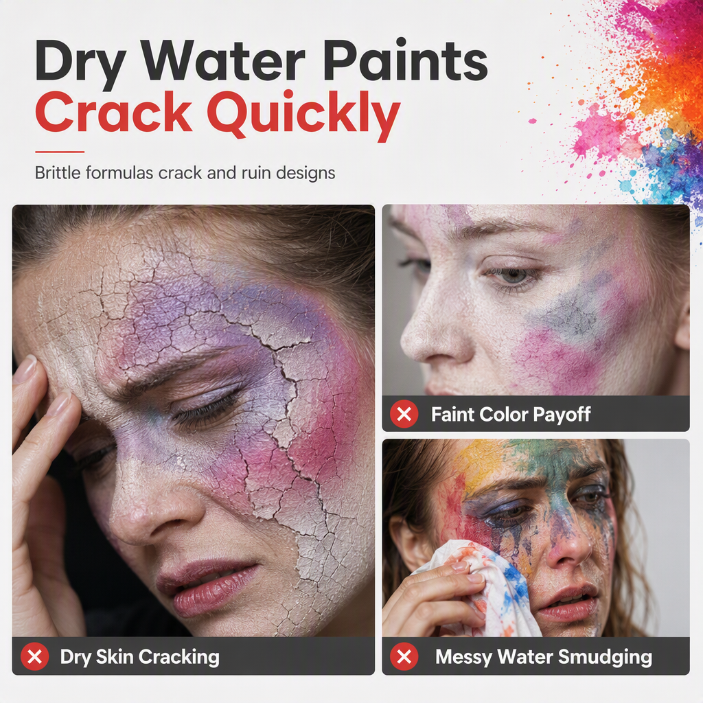 🎨 LIMITED-TIME 50% OFF! 🖌️ 15 Colors Oil Based Face and Body Paint Palette – Wax Based, Vibrant Pigment, Non-Cracking ✨