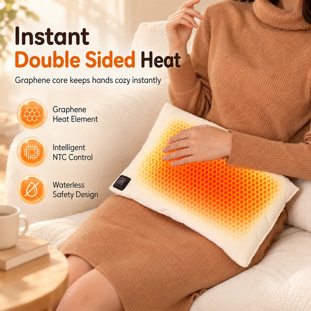 ⏳Time-Limited Special⏰Portable Rechargeable Graphene Hand Warmer – Waterless Explosion-Proof, Plush Velvet ✨