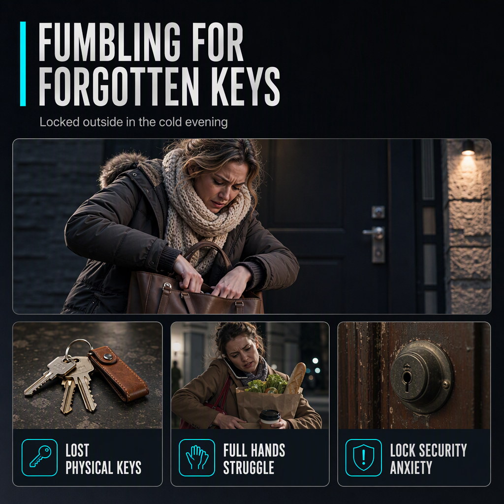 ⏳Limited-time 50% off⏰Smart Fingerprint Door Lock with Palmprint and Face Recognition Built-In and Remote Management Keyless Entry Password Lock for Home Security🏠🛡️