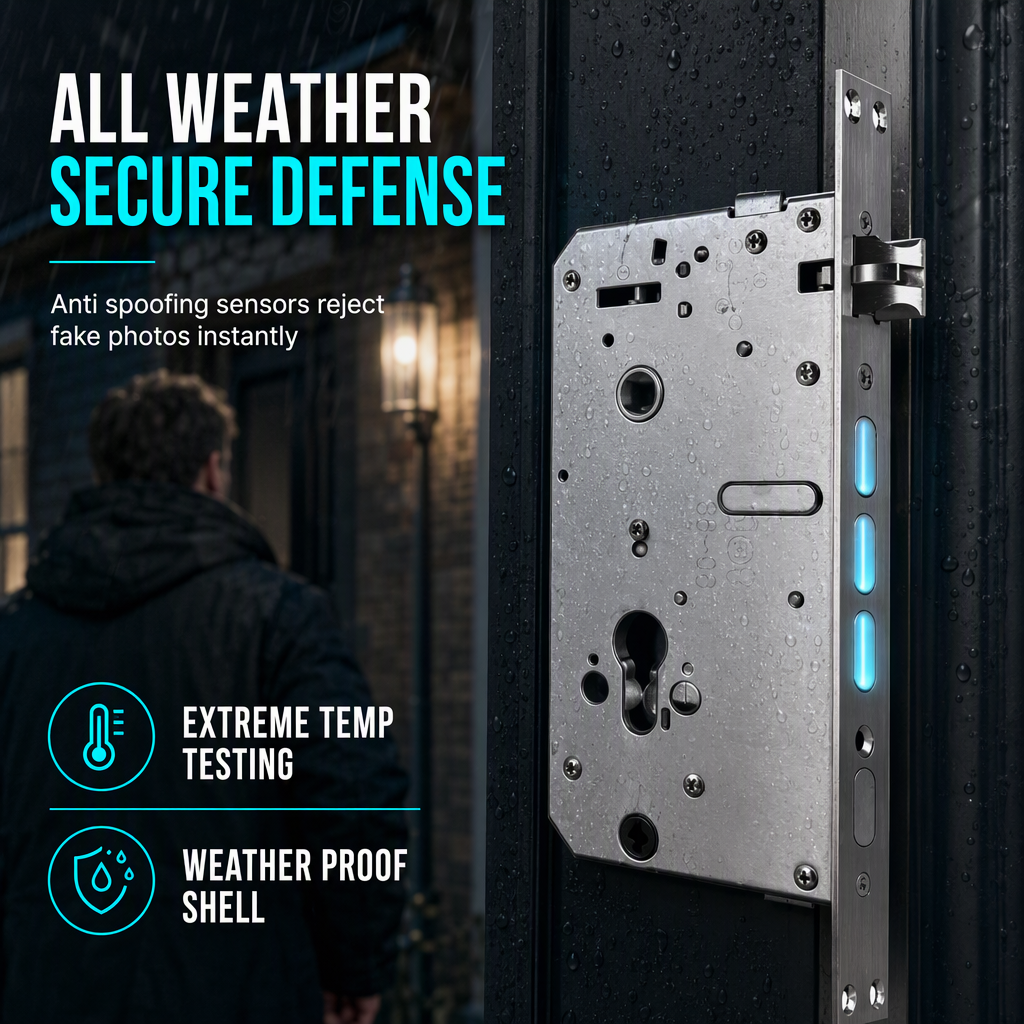 ⏳Limited-time 50% off⏰Smart Fingerprint Door Lock with Palmprint and Face Recognition Built-In and Remote Management Keyless Entry Password Lock for Home Security🏠🛡️