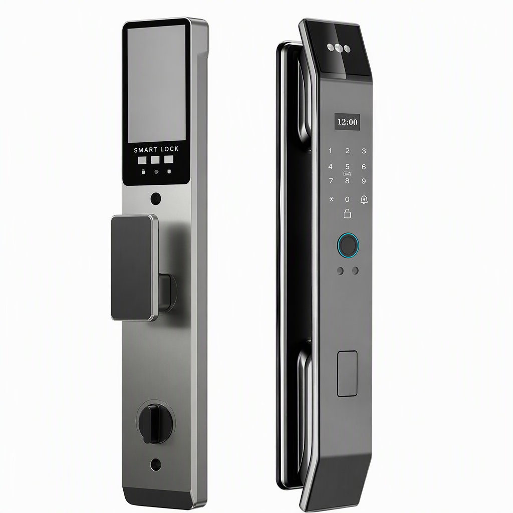⏳Limited-time 50% off⏰Smart Fingerprint Door Lock with Palmprint and Face Recognition Built-In and Remote Management Keyless Entry Password Lock for Home Security🏠🛡️