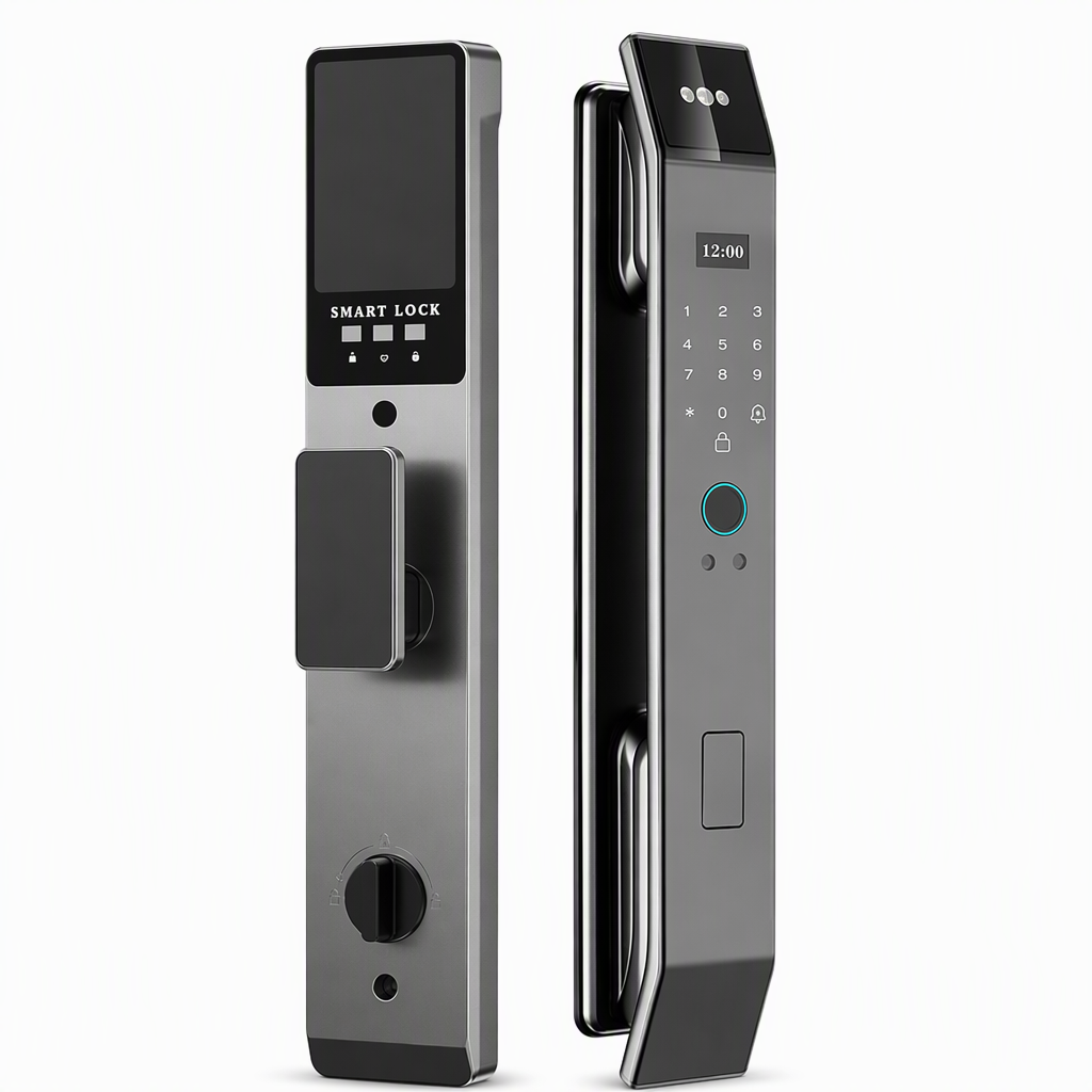 ⏳Limited-time 50% off⏰Smart Fingerprint Door Lock with Palmprint and Face Recognition Built-In and Remote Management Keyless Entry Password Lock for Home Security🏠🛡️