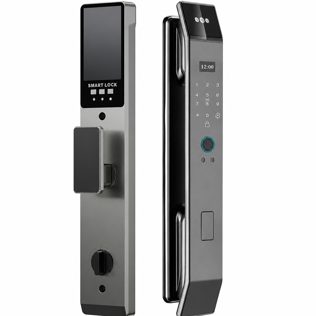 ⏳Limited-time 50% off⏰Smart Fingerprint Door Lock with Palmprint and Face Recognition Built-In and Remote Management Keyless Entry Password Lock for Home Security🏠🛡️