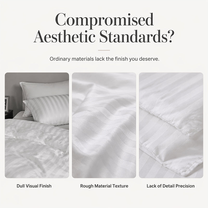🛏️ Premium Satin Stripe Bedding Set