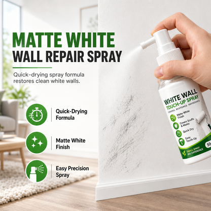 🛠️🏠White Wall Repair Spray Paint | Fast-Drying Touch-Up for Covers Stains, No Color Difference✨✨