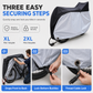 📢📢50% OFF !! ⏰Waterproof Bike Cover for 1–2 Bikes – Windproof Outdoor Protection 🚲