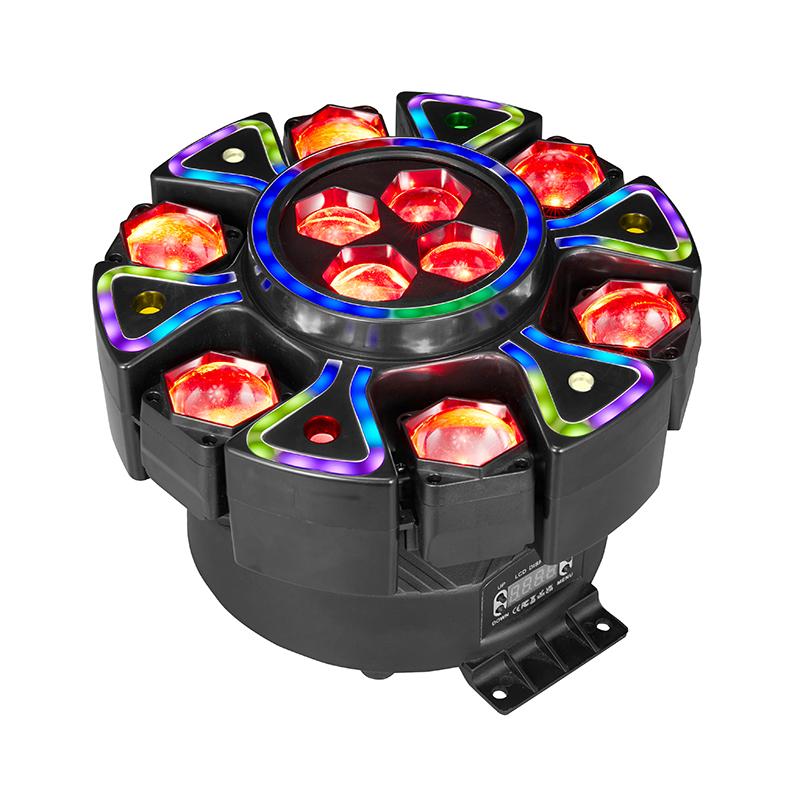 🎉 LIMITED-TIME 50% OFF! 💡 Rotating Bee-Eye RGBW Stage Light with Remote Control – 6-Arm, Laser & Strobe Effects ✨