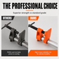Heavy Duty Woodworking Pipe Clamp Fixture for 1/2 Inch and 3/4 Inch Pipes Steel Pipe Clamp Tool for Wood Gluing and Clamping