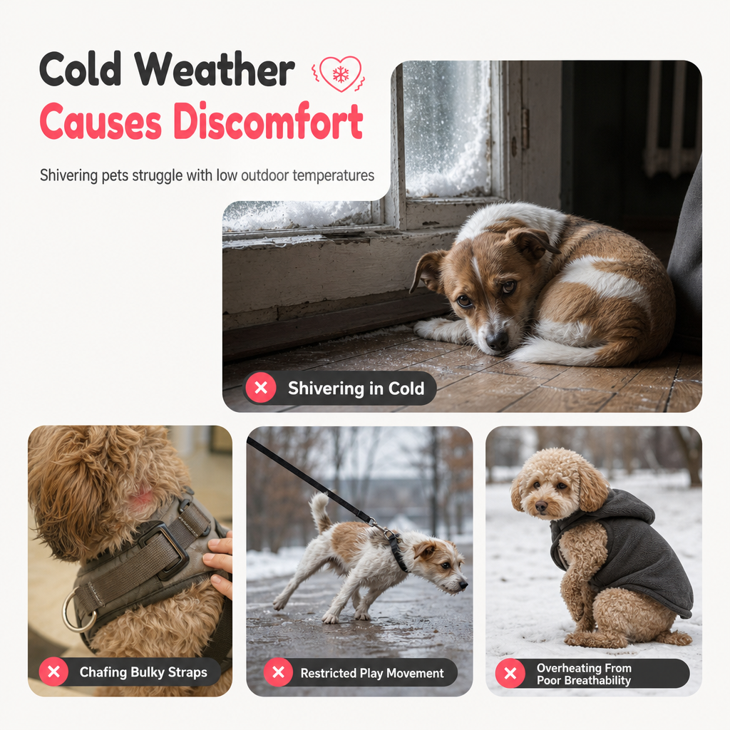 ⚡ Warm Pet Sweater with Leash Ring – Cozy, Cute, Practical ❄️