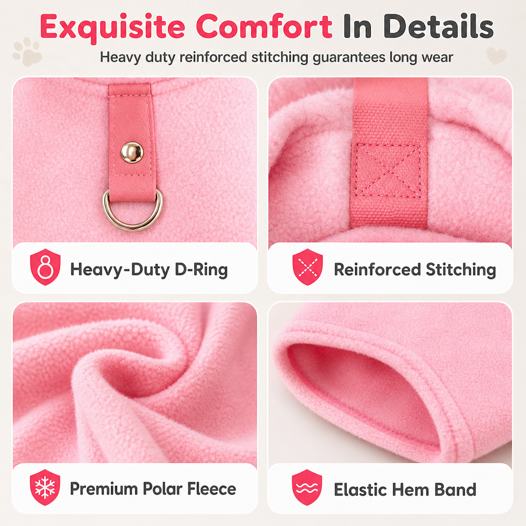 ⚡ Warm Pet Sweater with Leash Ring – Cozy, Cute, Practical ❄️
