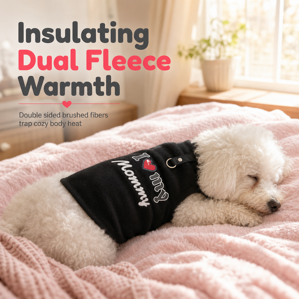 ⚡ Warm Pet Sweater with Leash Ring – Cozy, Cute, Practical ❄️
