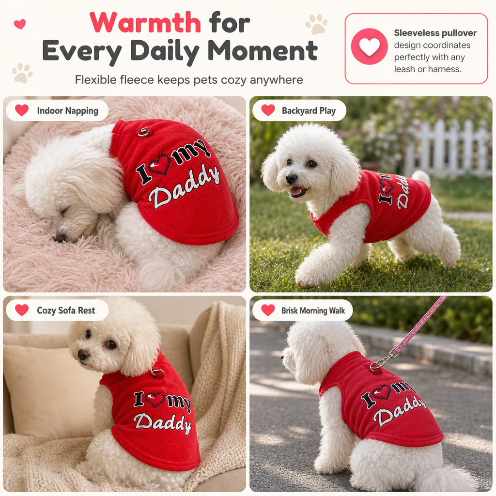 ⚡ Warm Pet Sweater with Leash Ring – Cozy, Cute, Practical ❄️