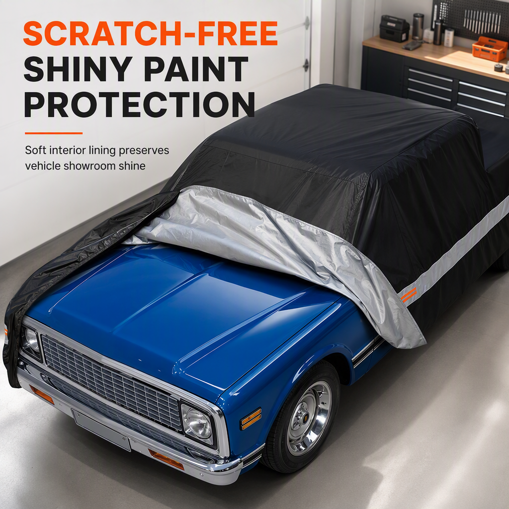 ⏳Time-Limited Special⏰190T Polyester Taffeta Outdoor Pickup Truck Cover Waterproof Sunproof Dustproof Car Cover