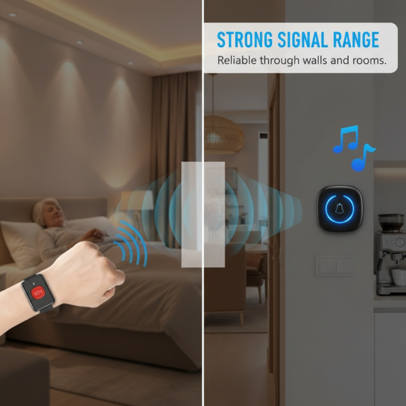 🚨 LIMITED-TIME 50% OFF! ⚡ Wireless Elderly Care Pager – Long-Range, One-Press, Multi-User ✨
