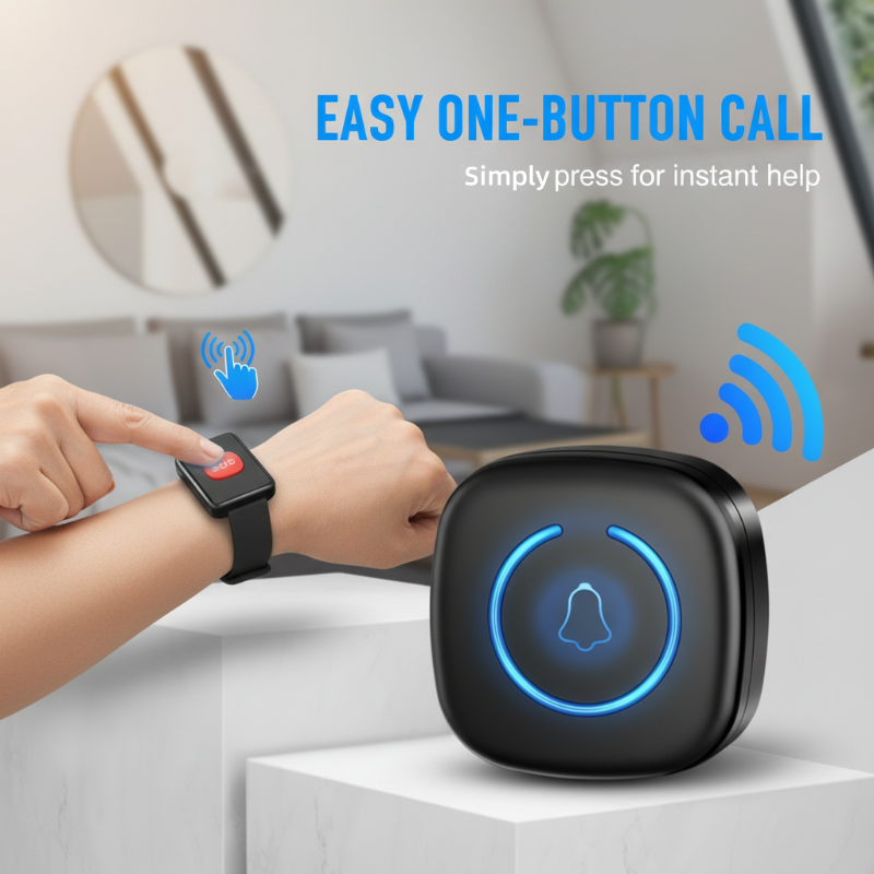 🚨 LIMITED-TIME 50% OFF! ⚡ Wireless Elderly Care Pager – Long-Range, One-Press, Multi-User ✨