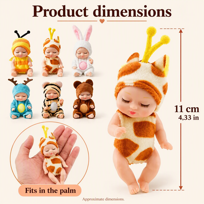 🎉🔥Hot Sale – 38,000+ Sold!🧒🥰Mini Reborn Baby Dolls – Lifelike & Realistic Baby Dolls