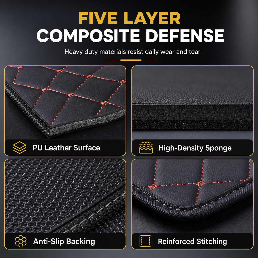 🚗 50% OFF! 🧳 PVC Leather Trunk Mat – Waterproof, scratch-resistant & 100x70cm ✨