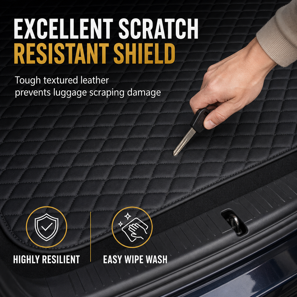 🚗 50% OFF! 🧳 PVC Leather Trunk Mat – Waterproof, scratch-resistant & 100x70cm ✨
