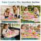 Magnetic Set for Kids Educational Construction Toys for Toddlers and Girls Age 3 to 6 Birthday Gift with Storage Box
