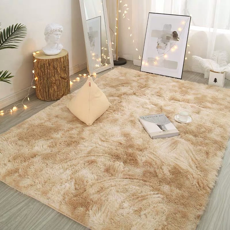 🧸 Soft Fluffy Velvet Rug: Dense Plush, Non-Shed, Cloud Comfort, for Living Room & Bedroom