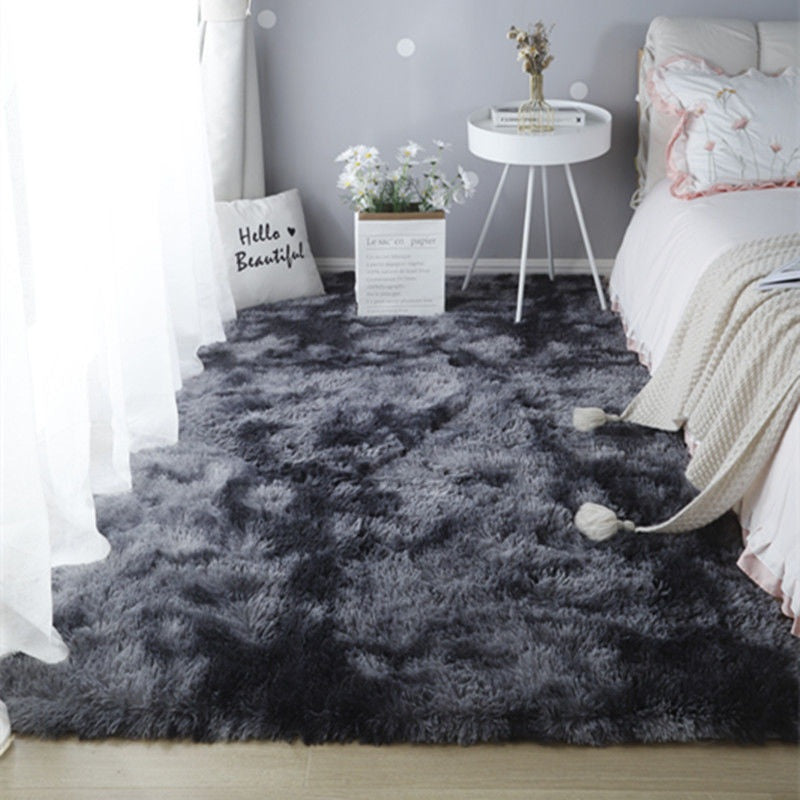 🧸 Soft Fluffy Velvet Rug: Dense Plush, Non-Shed, Cloud Comfort, for Living Room & Bedroom
