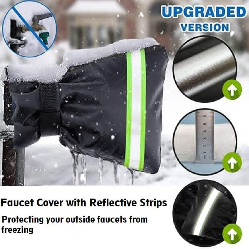 Outdoor Waterproof Faucet Covers with Reflective Strips