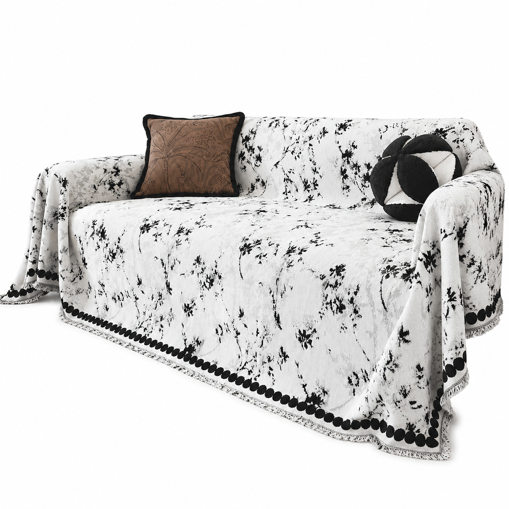 📢📢50% OFF !! ⏰French Style Chenille Sofa Cover Cat Scratch Resistant Universal Couch Slipcover Throw Blanket