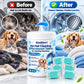 Pet Hair Washing Machine Cleaning Effervescent Tablets for Pet Households 6 Count