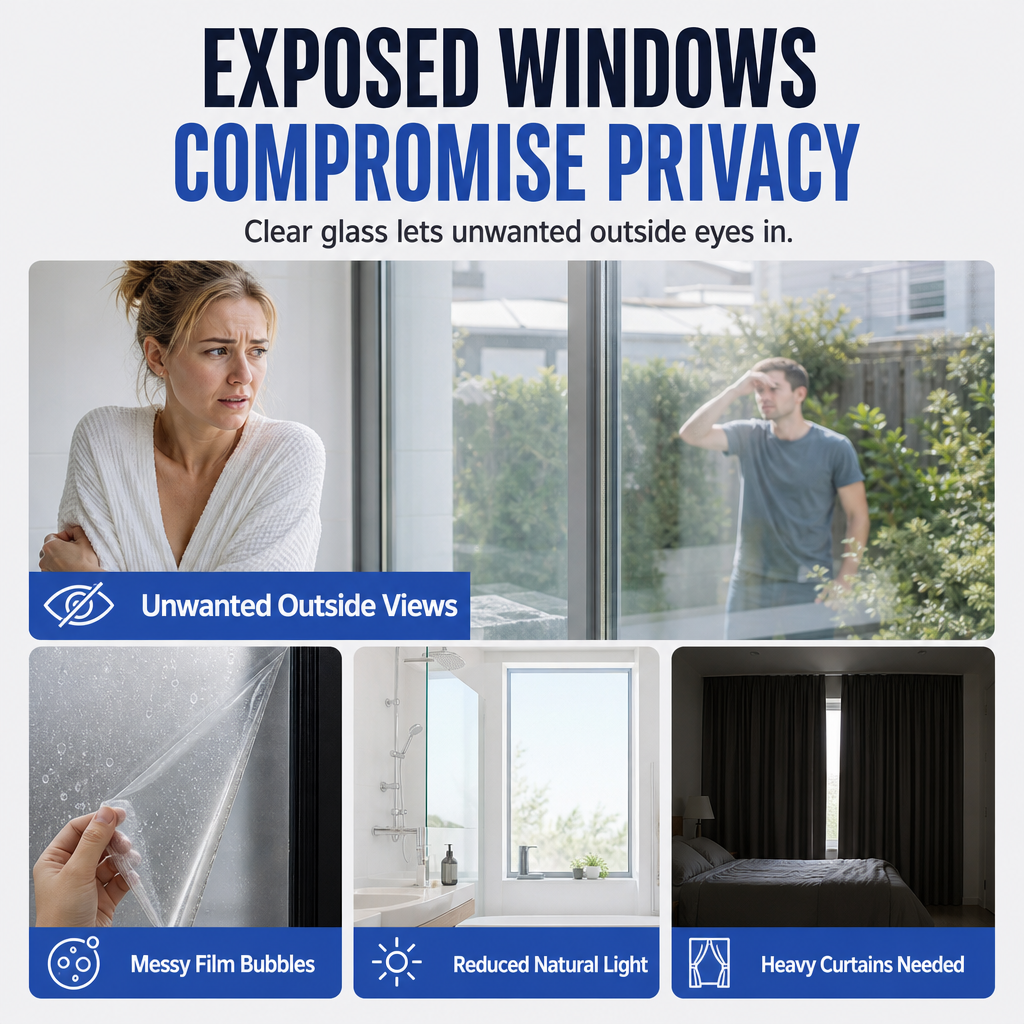 🪟 Frosted Glass Privacy Coating Kit – Water-Based Window Treatment
