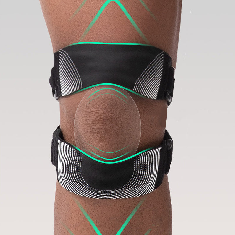 🔥50% OFF!!📢🏃 Adjustable Patella Support Knee Strap – Dual-Band Brace for Active Support & Everyday Comfort ✨
