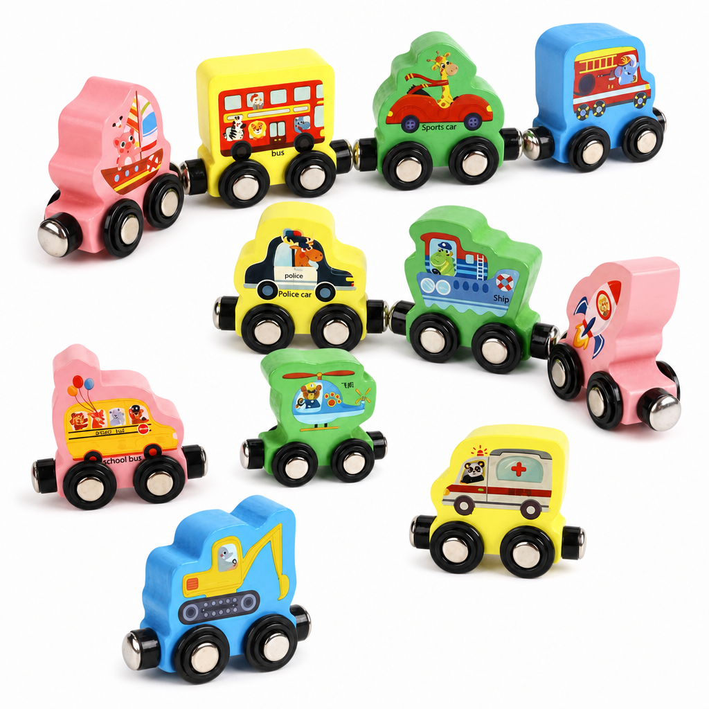🚂 50% OFF! 🧲 Magnetic Wooden Number Train – Counting & pretend-play fun ✨