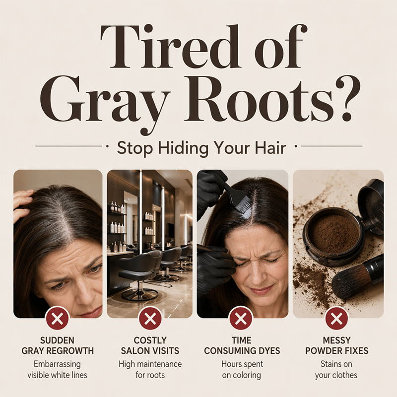 💇 50% OFF! ✏️ Instant Gray Cover Hair Pen – Quick touch-up & natural finish ✨